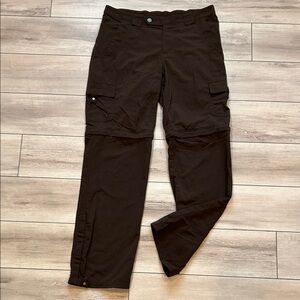 Columbia Titanium Brown convertible hiking outdoor adventure pants size 10